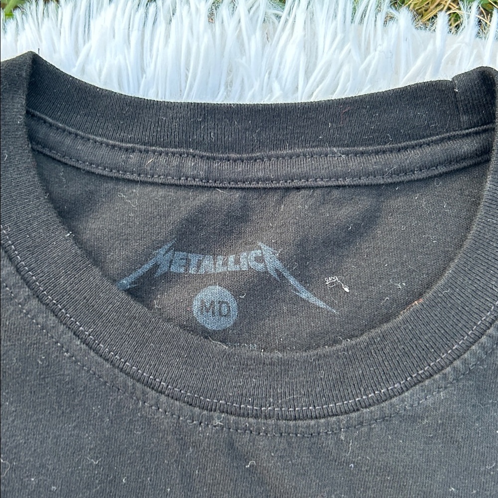 Metallica "Justice For All" Black Graphic T-Shirt Unisex Size Medium - Picture 7 of 10